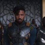 O herdeiro T'Challa recebe o apoio de Okoye, a chefe da guarda de Wakanda, da irmã Shuri, e de Nakia, sua grande paixão. (Foto: Divulgação)