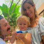 Shantal e seu marido, Mateus Verdelho, anunciaram a gravidez ao lado do primogênito, Pippo (Foto: Instagram)