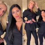 Simaria e Ana Hickmann encantaram a web com um vídeo sobre a diferença entre as suas alturas. (Foto: Instagram)