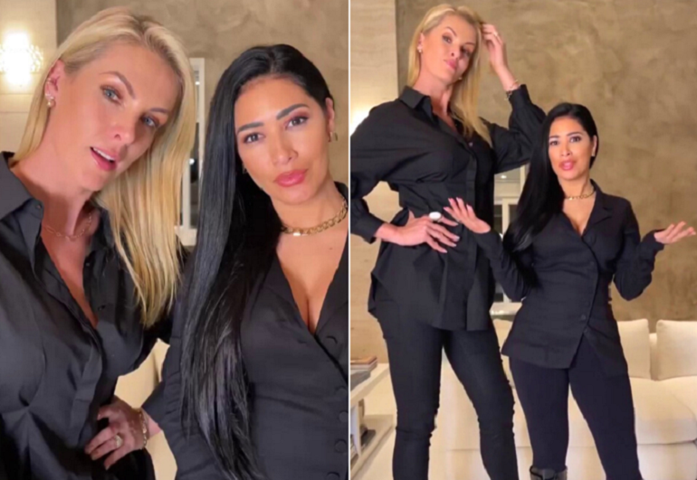 Ana Hickmann E Simaria Divertem Web Ao Comparar Alturas Irmãs Gêmeas