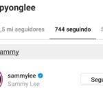 Pyong ainda segue Sammy. (Foto: Instagram)