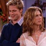 Brad Pitt e Jennifer Aniston eram casados mas resolveram se separar, e imediatamente depois o ator iniciou uma relação com outra famosa atriz. (Foto: Friends)