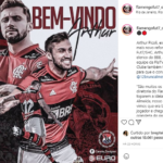 “Dia de realizar um sonho: Ser jogador do Mengão”, anunciou Arthur. (Foto: Instagram)