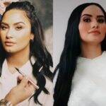 Demi Lovato também tem uma sósia na plataforma, e ela é brasileira! Com mais de 1,4 milhões de curtidas em seus vídeos, Paloma Silva usa looks e faz maquiagens parecidas com a da artista em diversas ocasiões, como em clipes e premiações. (Foto: Instagram)