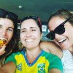 Na vela, a dupla formada por Martine Grael e Kahena Kunze está no segundo lugar da classificação geral (Foto: Instagram)