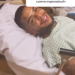 "Ele que tirou e o olho dele está com efeito, pra vocês não falarem merd*”, ela escreveu nas postagem, respondendo um de seus seguidores (Foto: Instagram)