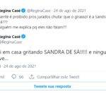 Até Regina Casé anda comentando o programa nas redes sociais: Gente, é proibido pros jurados chutar que o Girassol é a Sandra de Sá?, postou Regina na semana passada. (Foto: Twitter)