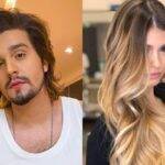 Luan Santana foi visto por uma fã da modelo que a reconheceu porque ela não estava usando nenhum disfarce. Ele, por sua vez, tentava não ser reconhecido. (Fotos: Instagram)