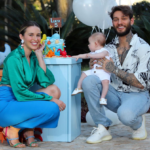 Lucas Lucco e a esposa, Lorena Carvalho, celebraram os cinco meses de vida do pequeno Luca. (Foto: Instagram)