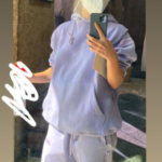 Nos últimos meses de pandemia, a atriz Tatá Werneck ficou conhecida por sempre estar usando duas máscaras e um face shield (Foto: Instagram)