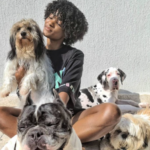 Montanha, Preta, Uili e Luna, cachorros de Erika Januza (Foto: Instagram)