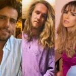 No grupo B: Thiago Arancam, Vitor Kley e Wanessa Camargo. (Fotos: Instagram)