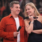 Angélica fez uma homenagem a Luciano Huck no aniversário de 50 anos do apresentador. (Foto: Globo)