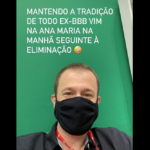 “Mantendo a tradição de todo ex-BBB, vim na Ana Maria na manhã seguinte à eliminação", brincou Leifert em suas redes sociais. (Foto: Instagram)