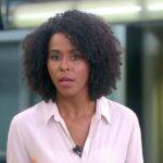 Maju Coutinho começou na TV como "garota do tempo" do Jornal Nacional (Foto: Globo)