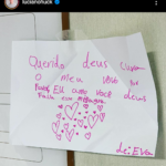 “Querido Deus, cura meu vovô, por favor. Eu amo você, Deus, faça um milagre”, escreveu (Foto: Instagram)