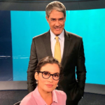 William Bonner e Renata Vasconcellos apresentam o 'Jornal Nacional' (Foto: Instagram)