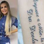 Uma fã homenageou Deolane com uma tatuagem (Foto: Instagram)