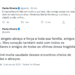 Paolla Oliveira lamentou a tragédia com a sertaneja através de seu Twitter (Foto: Twitter)