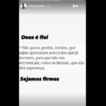 “Deus é fiel. Sejamos firmes”, ressaltou a mãe de Marília Mendonça. (Foto: Instagram)