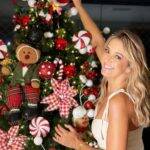 Ticiane Pinheiro fez uma belíssima decoração de natal em seu apartamento e caprichou nas escolhas para a árvore. (Foto: Instagram)