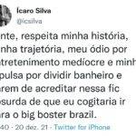 “Respeita minha história, minha trajetória, meu ódio por entretenimento medíocre. Parem de acreditar nessa 'fic' absurda de que eu cogitaria ir para o 'big boster brasil'.”, desabafou o famoso no microblog. (Foto: Twitter)