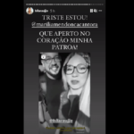 “Tô muito magoada porque não sabia que o nome dele é Arcrebiano. Chamava ele de Bil, por mais que eu ache sem sentido esse apelido. Poderia ser Crébi... mais autêntico”, disse a cantora no registro. (Foto: Instagram)