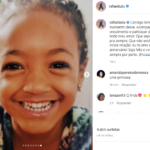 Rafael Zulu encantou a web ao fazer uma homenagem à filha primogênita. (Foto: Instagram)