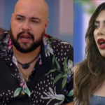 No 'Quarto Grunge', Naiara Azevedo, 32 anos e Tiago Abravanel, 34, se desentenderam sobre a combinação de votos no "Big Brother Brasil 22". Enquanto conversavam, a sertaneja afirmou que não apoiava a atitude de todos combinarem voto em apenas uma pessoa - e foi rebatida pelo ator. (Fotos: Divulgação/Globo)