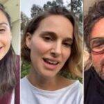 Além de Gal Gadot, no vídeo original aparecem Amy Adams, Will Ferrell, Mark Ruffalo, Cara Delevinge, Jimmy Fallon, entre outros (Foto: Youtube)