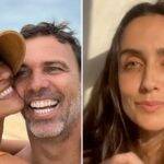 Aos 50 anos, Marcelo Faria assumiu namoro com advogada mais nova e a ex-mulher do ator reagiu ao fato nas redes sociais. (Fotos: Instagram)