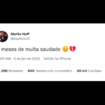 Murilo Huff também emocionou os seguidores do Twitter com uma mensagem especial: “2 meses de muita saudade”. (Foto: Instagram)