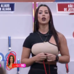 Larissa ainda cutucou Arthur, afirmando que ele a colocou no monstro, só para atingir as bases de pessoas que ele tem conflitos, se referindo a Jade Picon. (Foto: Globo)