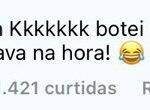 Após a notícia viralizar nas redes sociais, Pamella chegou a comentar em um perfil do Instagram de fofocas, o @Gossipdodia cheia de bom humor: "Botei um cropped, estava na hora", disse, se referindo ao meme "Bota um cropped e reage!". (Foto: Instagram)