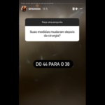 “Suas medidas mudaram depois da cirurgia?", perguntou um internauta sobre o seu novo manequim. (Foto: Instagram)