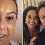 No entanto, Solange explicou que, apesar de ter terminado o relacionamento, não está no "mercado dos solteiros": "Estou solteira, mas não estou sozinha nem estou na pista". (Fotos: Instagram/Montagem)