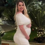 Bárbara Evans usou as redes sociais para celebrar as 34 semanas de gravidez. (Foto: Instagram)