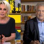 Na manhã dessa terça-feira (22), Pedro Bial foi até o programa "Mais Você", da TV Globo e bateu um papo com a apresentadora Ana Maria Braga. (Fotos: Divulgação/Globo)