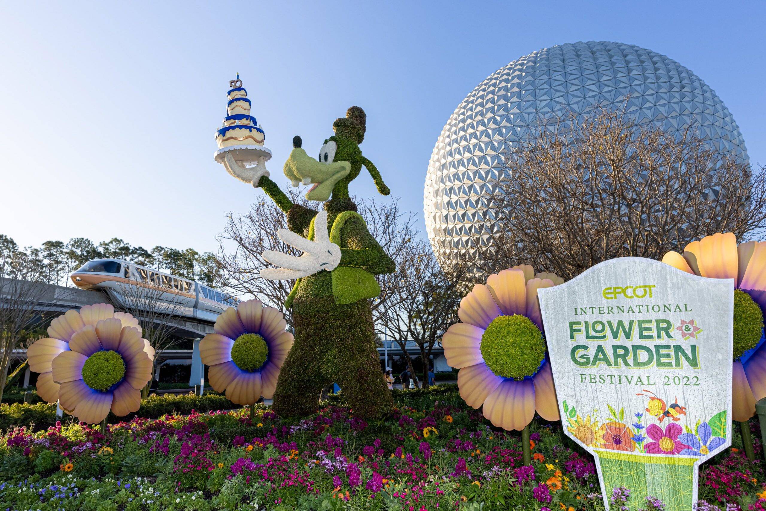 Jardins, concertos e cozinhas ao ar livre fazem parte do EPCOT International Flower & Garden Festival. (Foto: Courtney Kiefer / Divulgação)