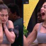 Bianca Andrade entrou no meio em defesa da amiga e tudo virou uma discussão generalizada. Aos gritos, Mari González pediu para que os brothers parassem de gritar, o que acabou se tornando um meme fora das telinhas. (Foto: TV Globo)