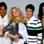 Assim como na versão mexicana, a banda “Rebeldes” existiu na vida real também. Com o sucesso estrondoso que alcançou, ao lado os outros colegas de elenco, Arthur fez shows por todo o Brasil. (Foto: divulgação)