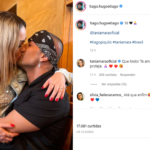 Em suas redes sociais, Tiago Piquilo compartilhou um clique apaixonado ao lado da namorada. (Foto: Instagram)
