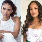 Aline Dias, atriz brasileira e Alisha Boe, atriz norueguesa conhecida por dar vida a Jessica Davis em “13 Reasons Why”. (Foto: Twitter)