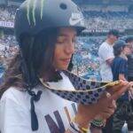 A maranhense Rayssa Leal se tornou a mais jovem campeã na categoria Street do X-Games. (Foto: Instagram)