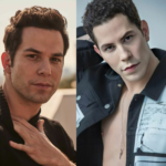 O ator e cantora Christian Chavez, astro de “Rebelde” e o ator estadunidense Skylar Astin. (Foto: Instagram)