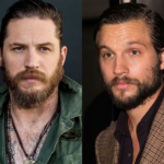 O ator norte-americano Logan Marshall-Green e Tom Hardy, ator e roteirista britânico. (Foto: Twitter)