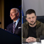 A intenção de Zelensky é que Biden veja de perto a situação que o país se encontra após os bombardeios russos. (Foto: Instagram/montagem)