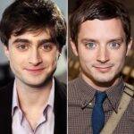 Daniel Radcliffe, o grande protagonista de Harry Potter, e Elijah Wood, a estrela de “O senhor dos anéis”. (Foto: Twitter)