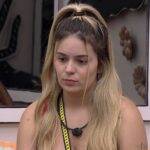 A atriz então foi questionada sobre o odor da casa do BBB, e respondeu: "Sim, fede um chulé. Um pouquinho... Depende da edição, né? É a gente que tem que limpar”, explicou ela, admitindo que não participava muito da limpeza do local.(Foto: Globo)