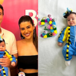 A ex-BBB vestiu a filha de Dummy no mesversário de 3 meses: “BBBaby” (Foto: Instagram)